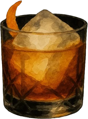 The Curatist Rum Fashioned cocktail crafted with Panama Edition rum
