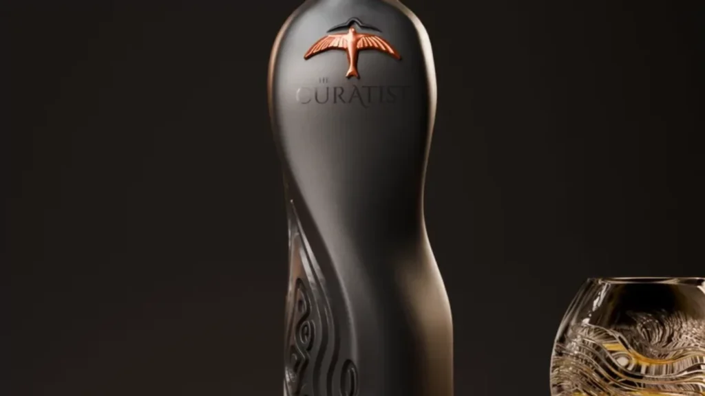 The Curatist Panama Edition presented in a handcrafted black ceramic bottle