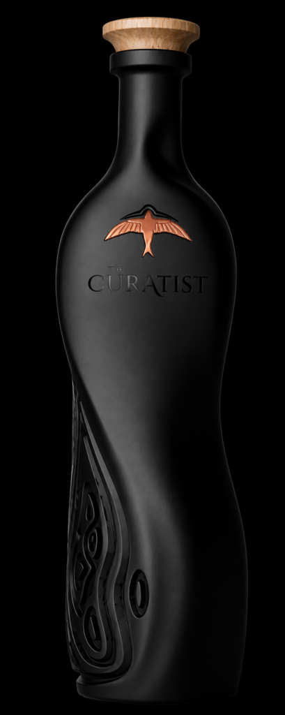 The Curatist Panama Edition presented in a handcrafted black ceramic bottle